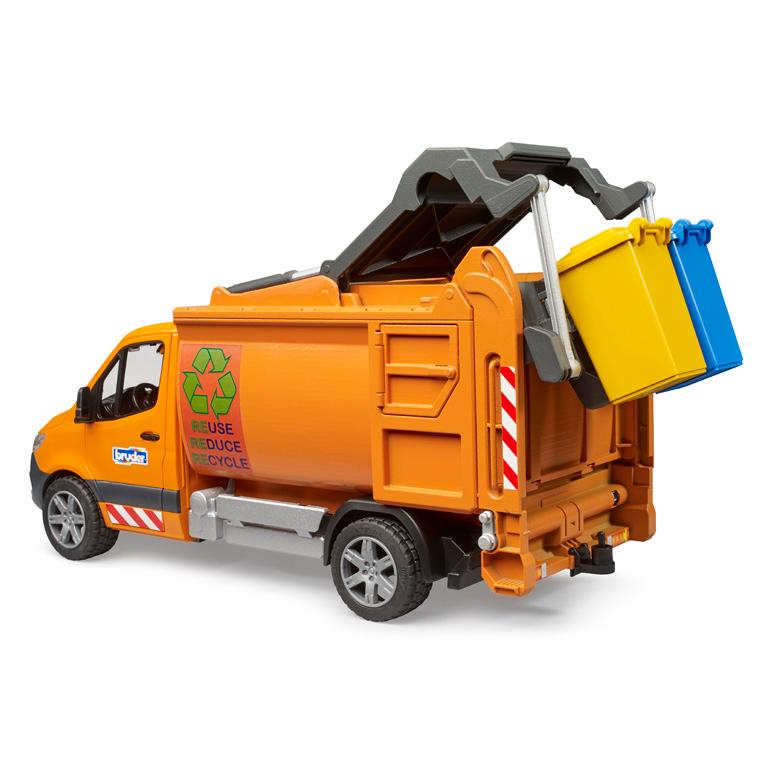 Bruder ブルーダー 正規輸入品 ドイツ MB ごみ収集車 02682 メルセデスベンツ 1/16 ミニカー はたらくくるま ごっこ遊び おうち時間 外遊び 子供の画像