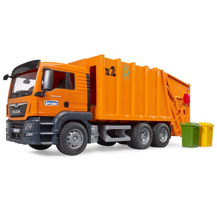 Bruder ブルーダー 正規輸入品 ドイツ MAN TGS ごみ収集車 03760 1/16 ミニカー はたらくくるまの画像