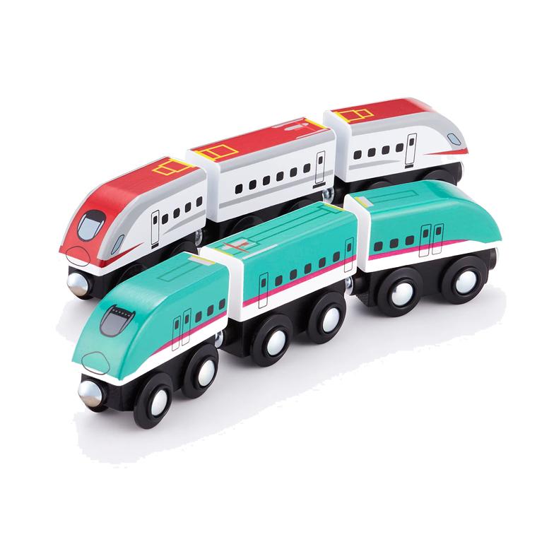 木製レール ポポンデッタ moku TRAIN E5系新幹線はやぶさ＆E6こまち