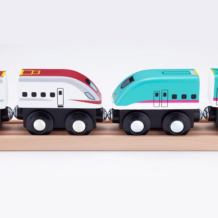 木製レール ポポンデッタ moku TRAIN E5系新幹線はやぶさ＆E6こまち