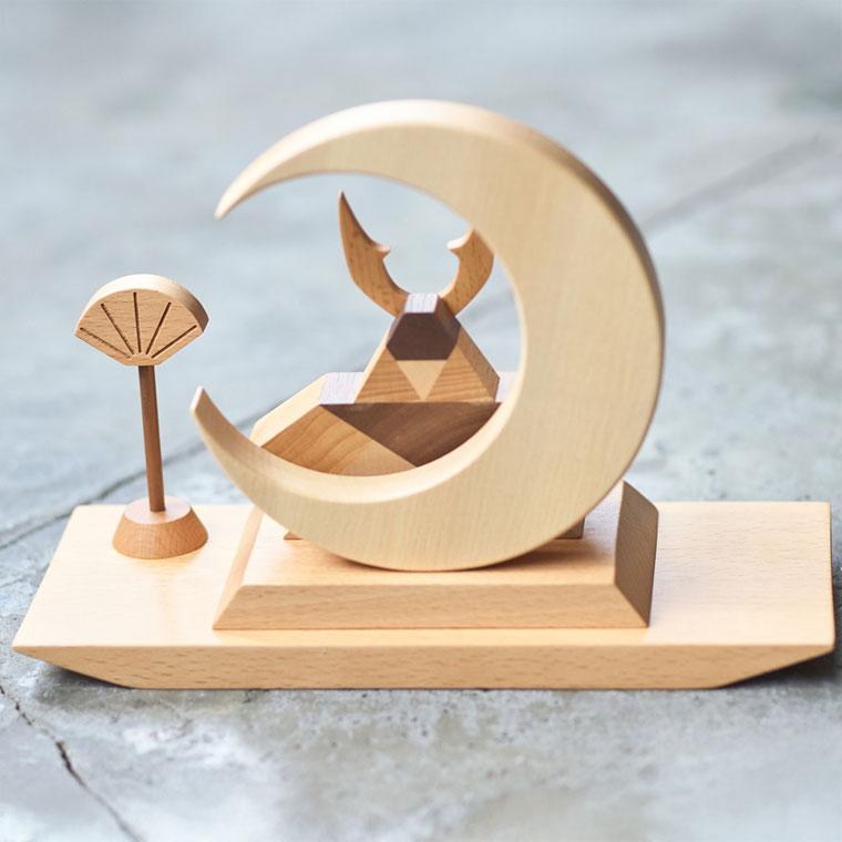 ニチガン WOODEN DECORATION「将」｜端午の節句 子どもの日 兜｜木製雑貨 木製デコレーション インテリア｜プレゼント｜男の子 初節句 出産祝い お祝いの画像