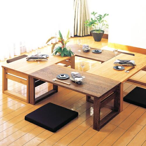 木製テーブルオークヴィレッジ・Oak Village 折りたたみ小机 ブラウン