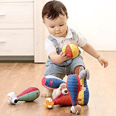 ボーネルンド 布おもちゃ BorneLund シギキッド社 アニマルボウリング