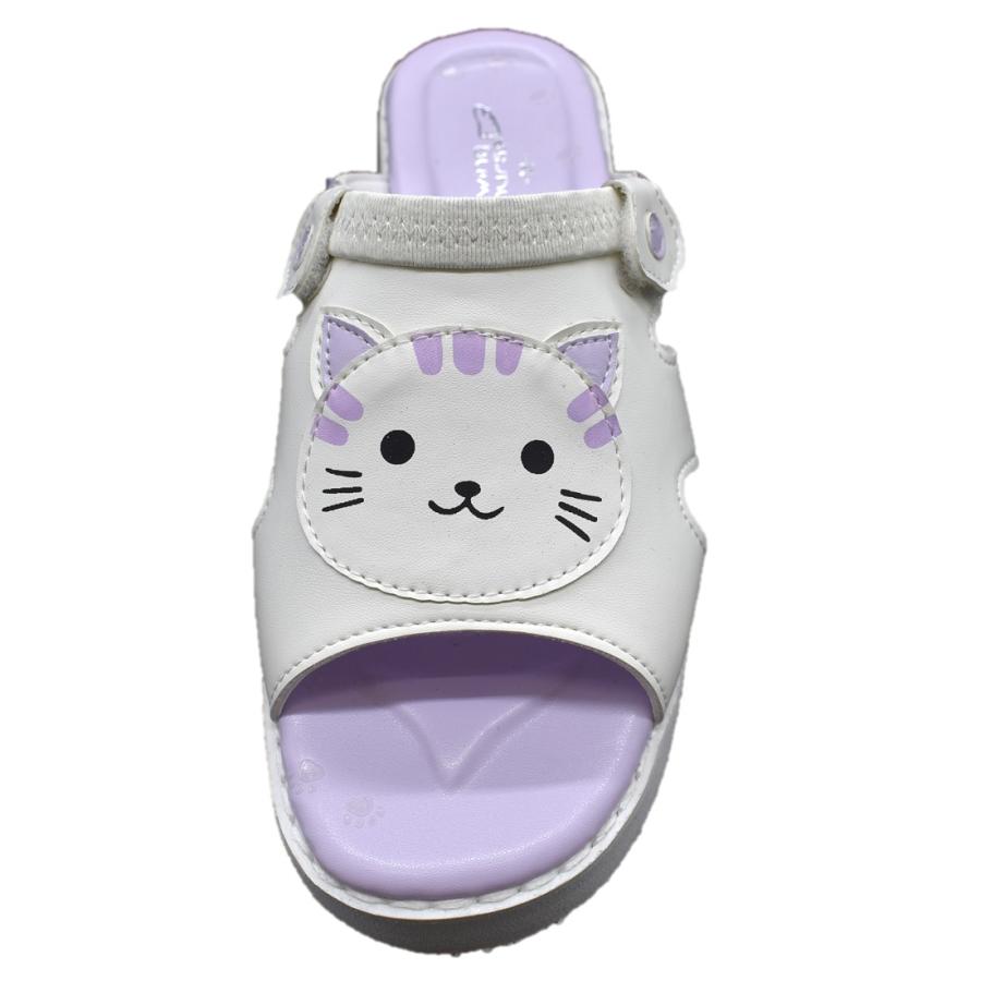 にゃんこさんだる2 ナースサンダル 猫 ねこ にゃんこ ネコ 肉球 2WAY