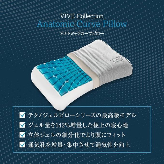 Technogel テクノジェル VIVE アナトミックカーブピロー サイズ
