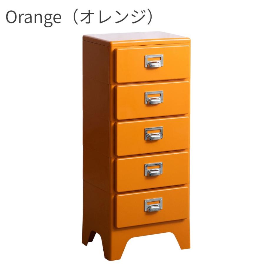 昭和レトロ⭐︎オレンジ色 5段引き出し収納 チェスト 良品 昭和レトロ⭐︎オレンジ色 5段引き出し収納 チェスト 良品 昭和レトロ