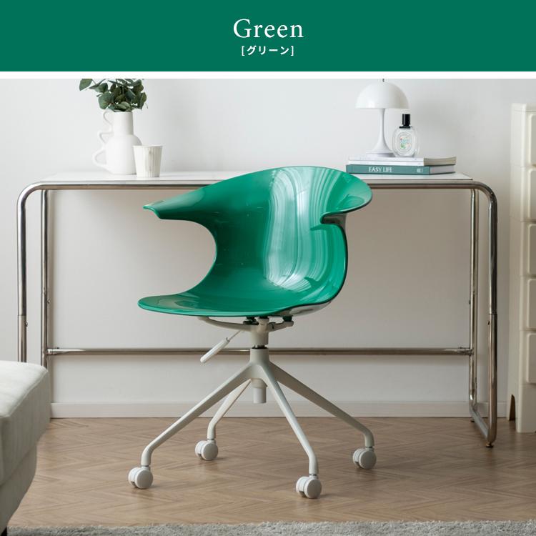 宮武製作所 クリア デスクチェア おしゃれ 回転 昇降 キャスター付き