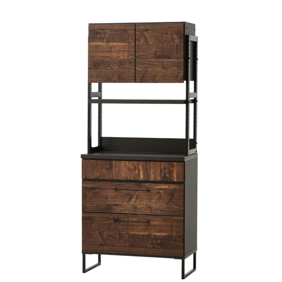 【送料無料】食器棚 日本製 幅80 オープン 扉タイプ ダイニングボード 大川 Amazon｜大川家具 ダイニングボード 食器棚 ハイタイプ キッチン