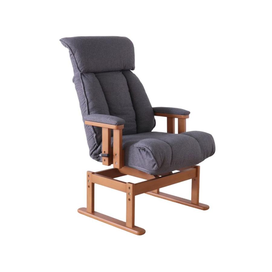 回転式 高座椅子 レバー式 ハイバック ポケットコイル 高齢者