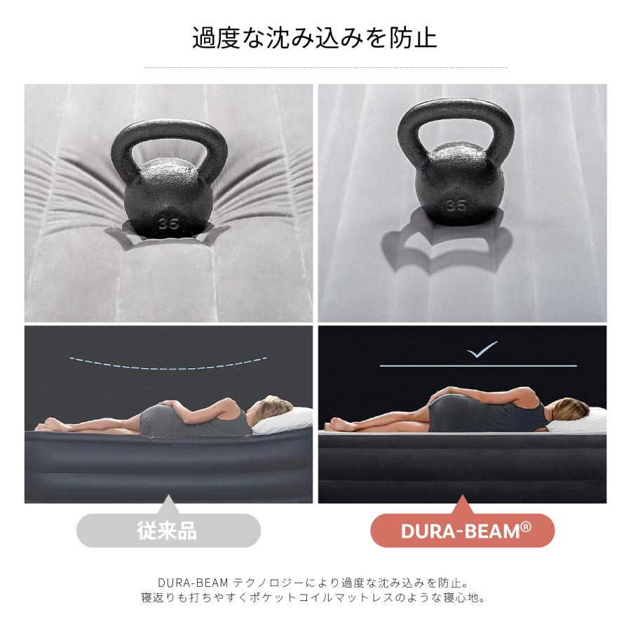 INTEX エアーベッド インテックス シングル キャンプ 災害 来客