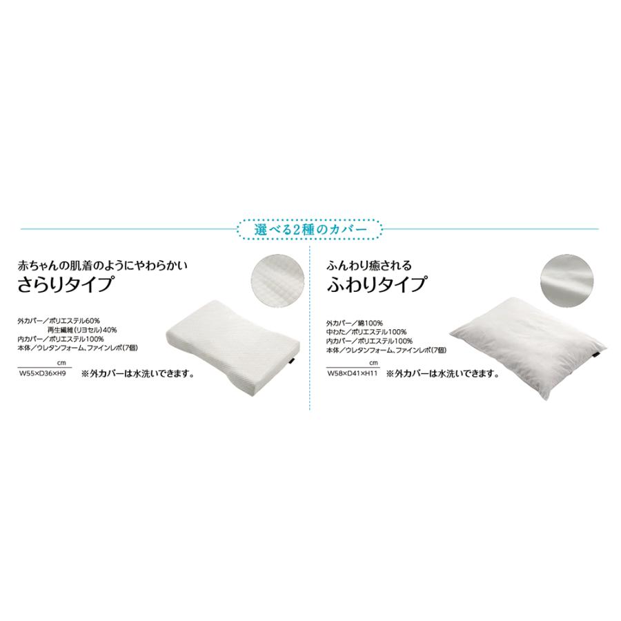 ASLEEP まくら 枕 アスリープ ファインレボ 長方形 平行タイプ FINE