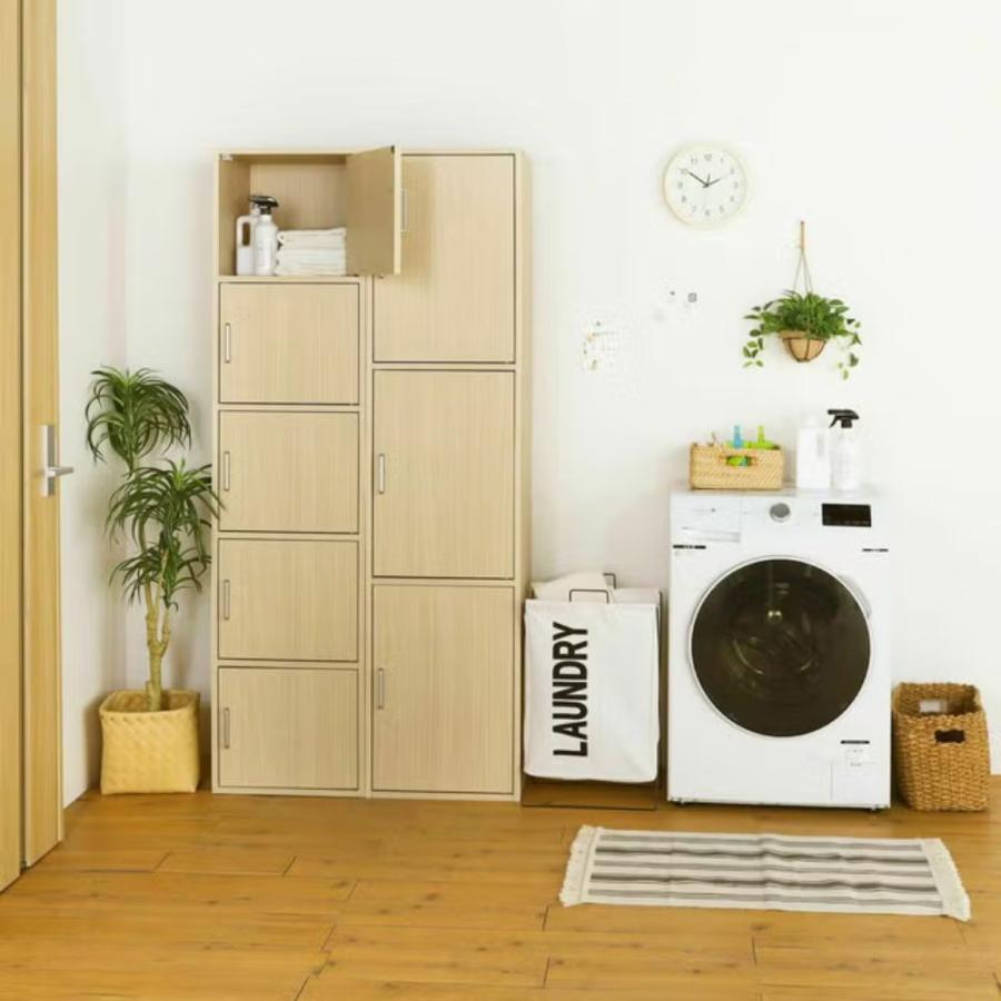 白井産業 収納棚 ラック フルニコ FUL-18455D 幅43cm 高さ180cm ダーク