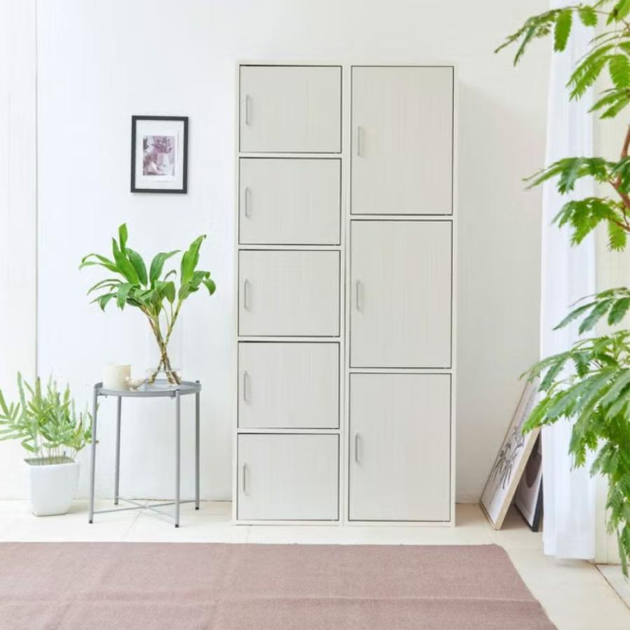 白井産業 収納棚 ラック フルニコ FUL-18455D 幅43cm 高さ180cm ダーク