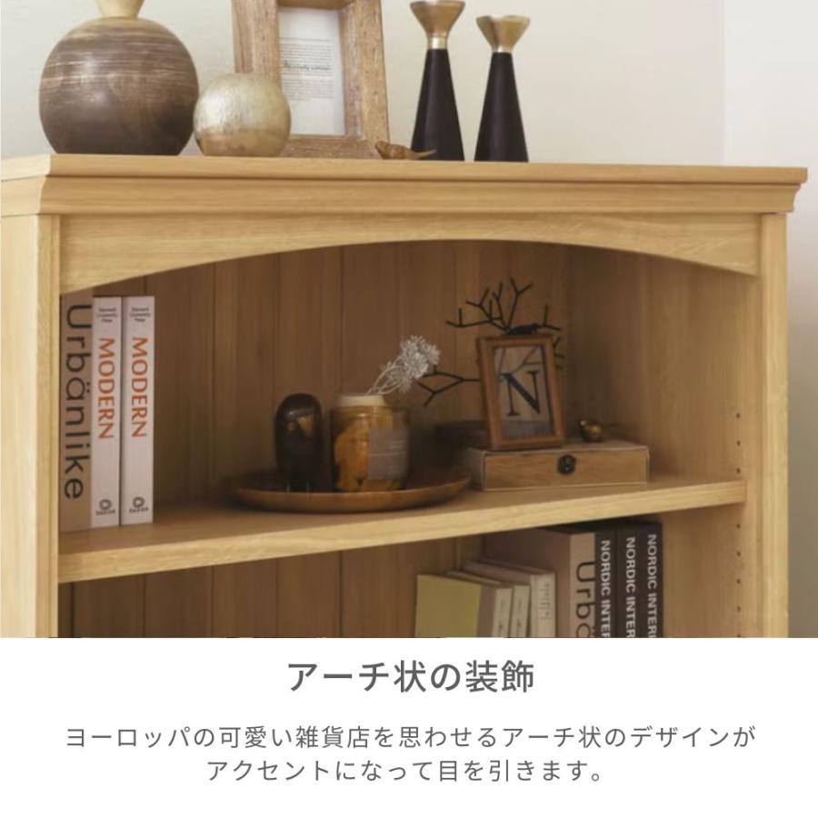 白井産業 棚 ラック ディスプレイ 本棚 ルミデ LMD-1085 ロータイプ 3