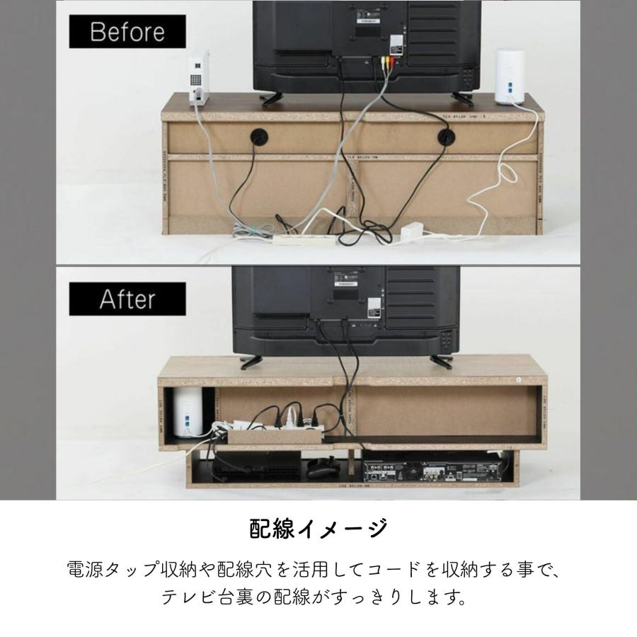 白井産業 テレビ台 テレビボード ログーノ LOG-3512GH ローボード 50型