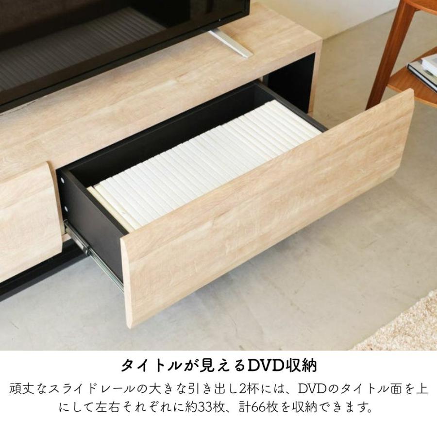 白井産業 テレビ台 テレビボード ログーノ LOG-3515GH ローボード 65型