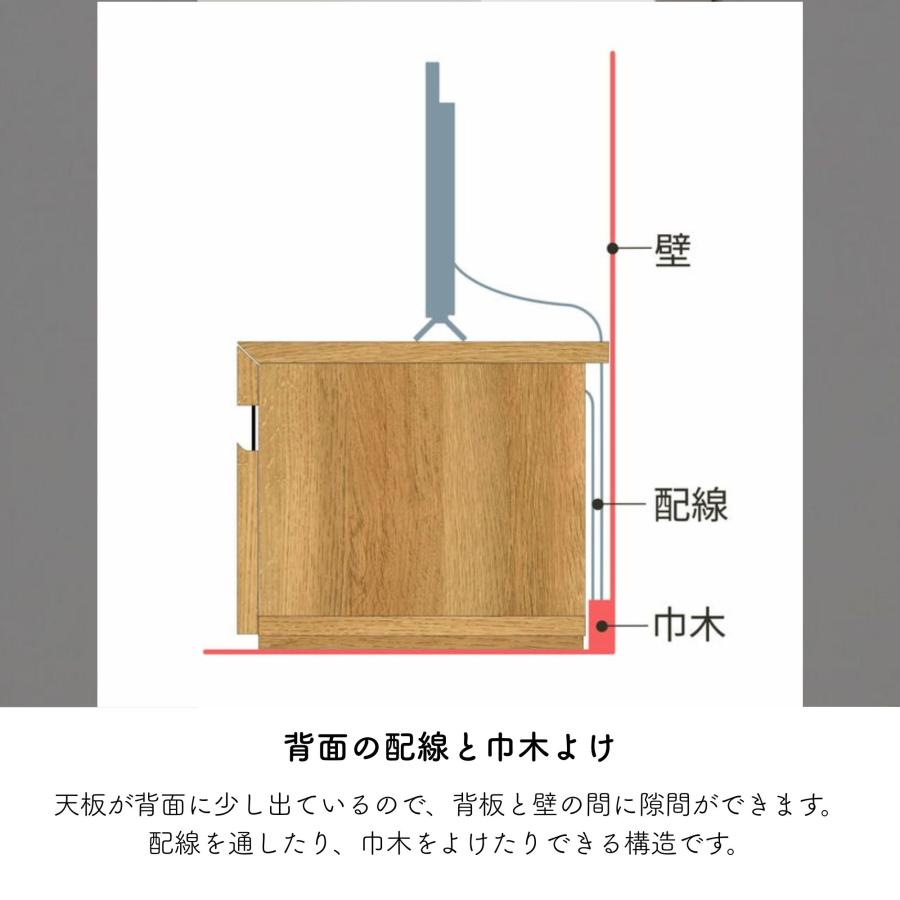 白井産業 テレビ台 ナチュリカ NTU-3512H テレビボード ローボード 50