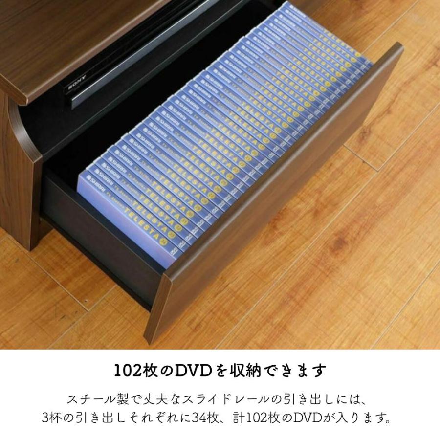 白井産業 テレビ台 テレビボード ティレスタ3 TL3-4018H ローボード 75