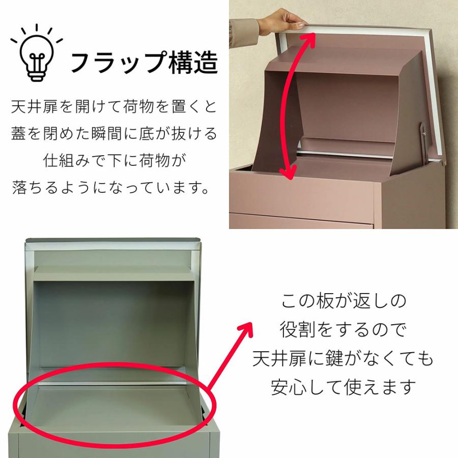 レター型ポスト　封筒型　おしゃれ　ポスト　郵便受け　宅配ボックス　鍵 宅配ボックス 郵便ボックス 置き型 宅配ロッカー PBX-153 PBX-154 2WAY