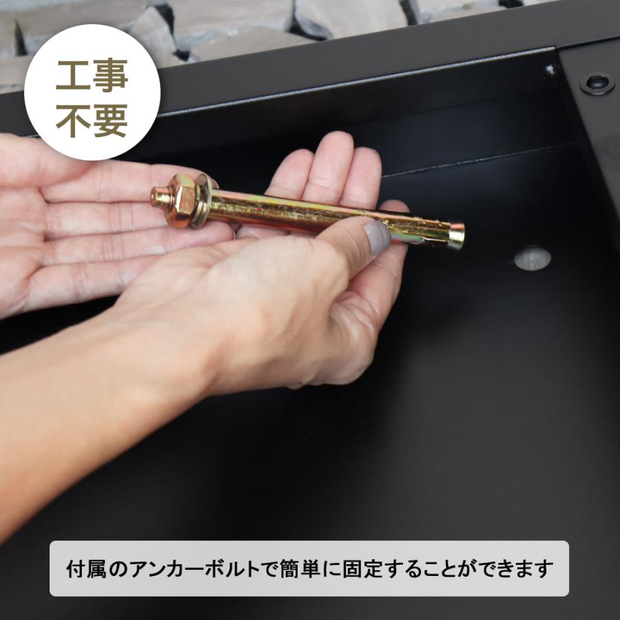 選べる特典付a 宅配ボックス 戸建て 大型 門柱型 ポスト一体型 ステッカー 郵便ポスト 置き型 鍵付き ダイヤル式 MOJYU モジュ Franca フランカ PBX-174 PBX-175の画像