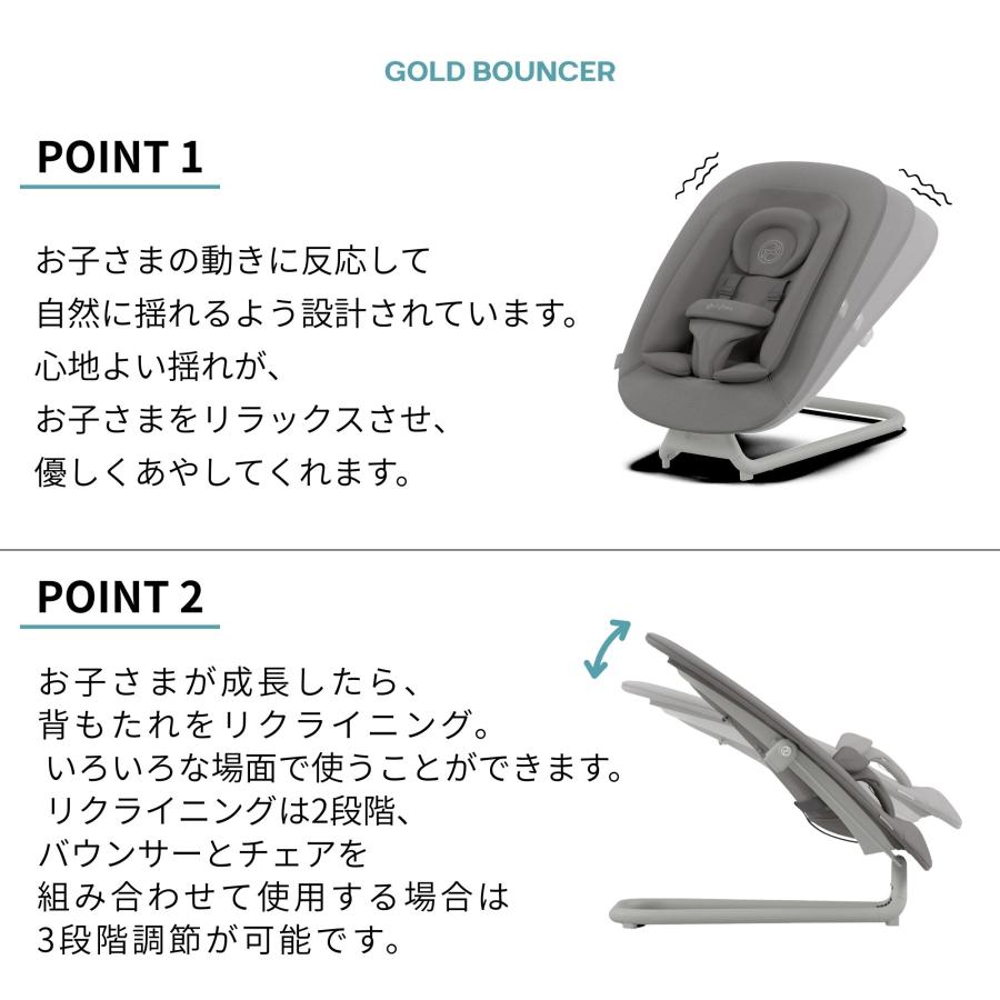レモ サイベックス レモチェア 3-in-1 ゴールドバウンサー セット 
