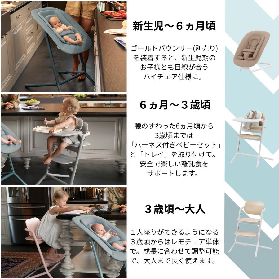 美品　高級　子ども　イス　cybex ハイチェア　 サイベックス（CYBEX） クリック＆フォールド 3-IN-1 ベビーチェア 3点
