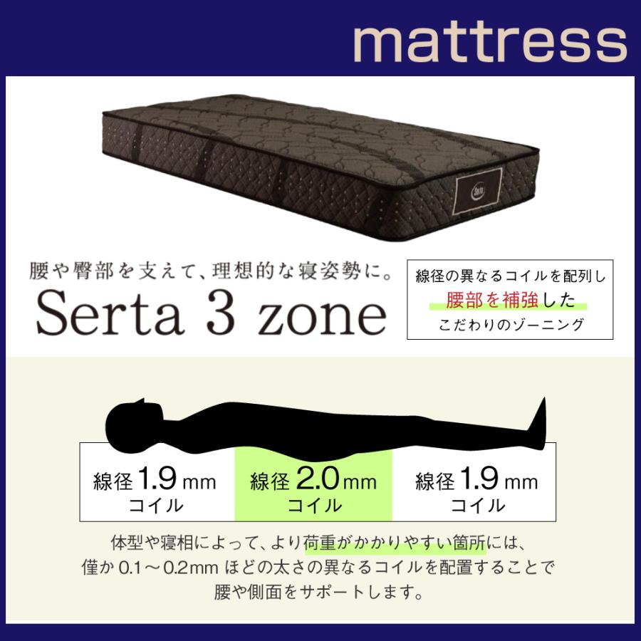 Serta（サータ） 開梱設置付 口コミ特典 正規品 マットレス ベッド