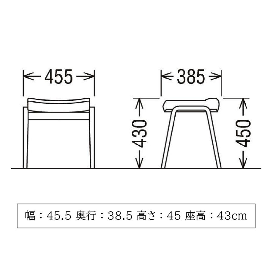 カリモク家具（KARIMOKU FURNITURE） CT0406 E H K A W スツール 幅