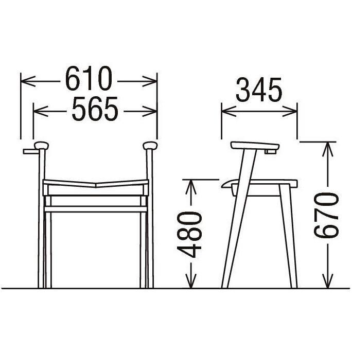 カリモク家具（KARIMOKU FURNITURE） CU1117 CU1117E000 スツール