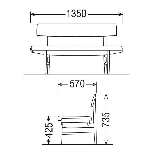 希少！　カリモク　Karimoku 座椅子　2脚　セット　ビンテージ　② カリモク家具（KARIMOKU FURNITURE） カリモク ソファ 長椅子 二人掛け