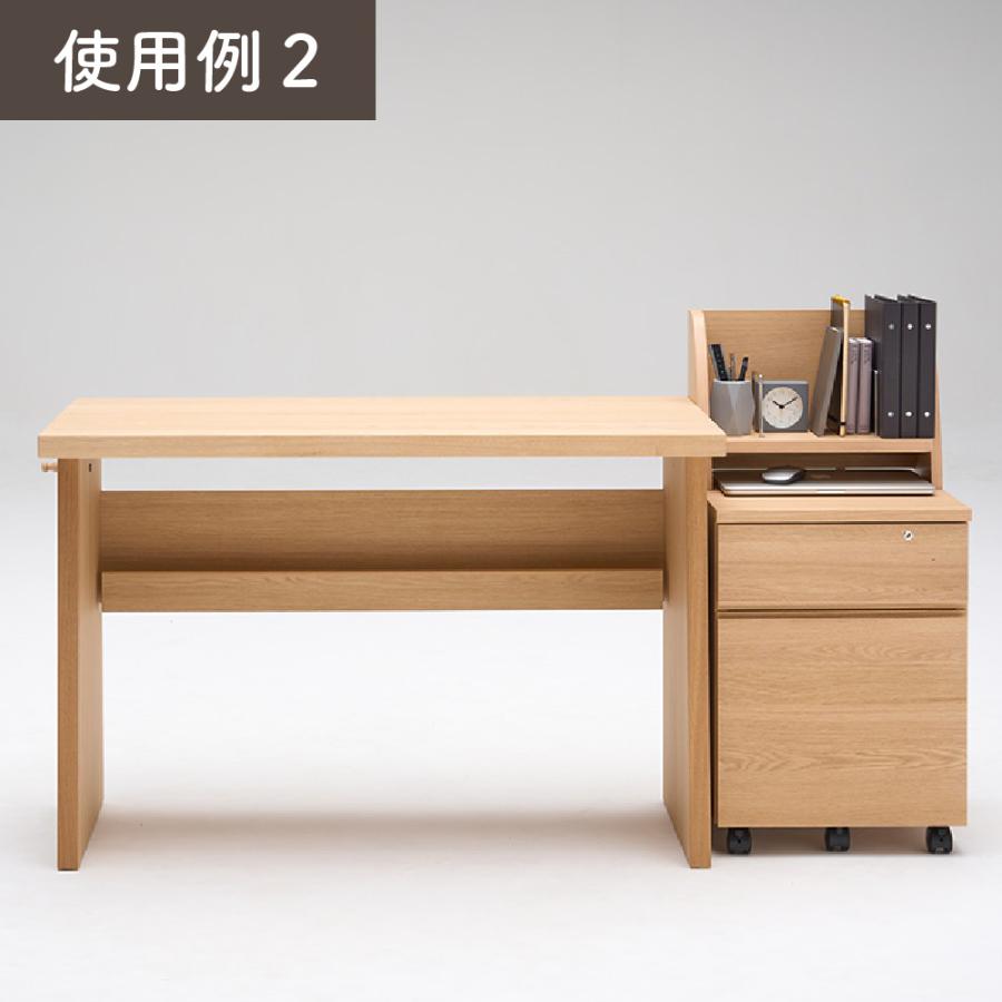 カリモク家具 SW0407 ME XR Nollett ワゴン オーク ウォールナット 木製 天然木 日本製 正規品 karimoku ノルエット デスクワゴン キャスター付き 鍵 完成品 2段_6