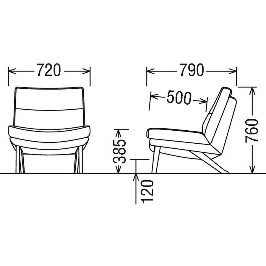 【開梱設置付】カリモク家具 UU1605 E K H Y Q A 肘無椅子 布製 木製 天然木 国産 正規品 karimoku ソファ 1人掛け パーソナル ローバック ブランド 肘なし 人気の画像