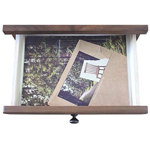 レターケース 天然木 引き出しストッパー付き 無垢