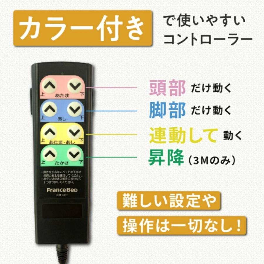 フランスベッド　リモコン付き フランスベッド フロアーベッド用”FLP付”リモコン（手元スイッチ）HRD-F31