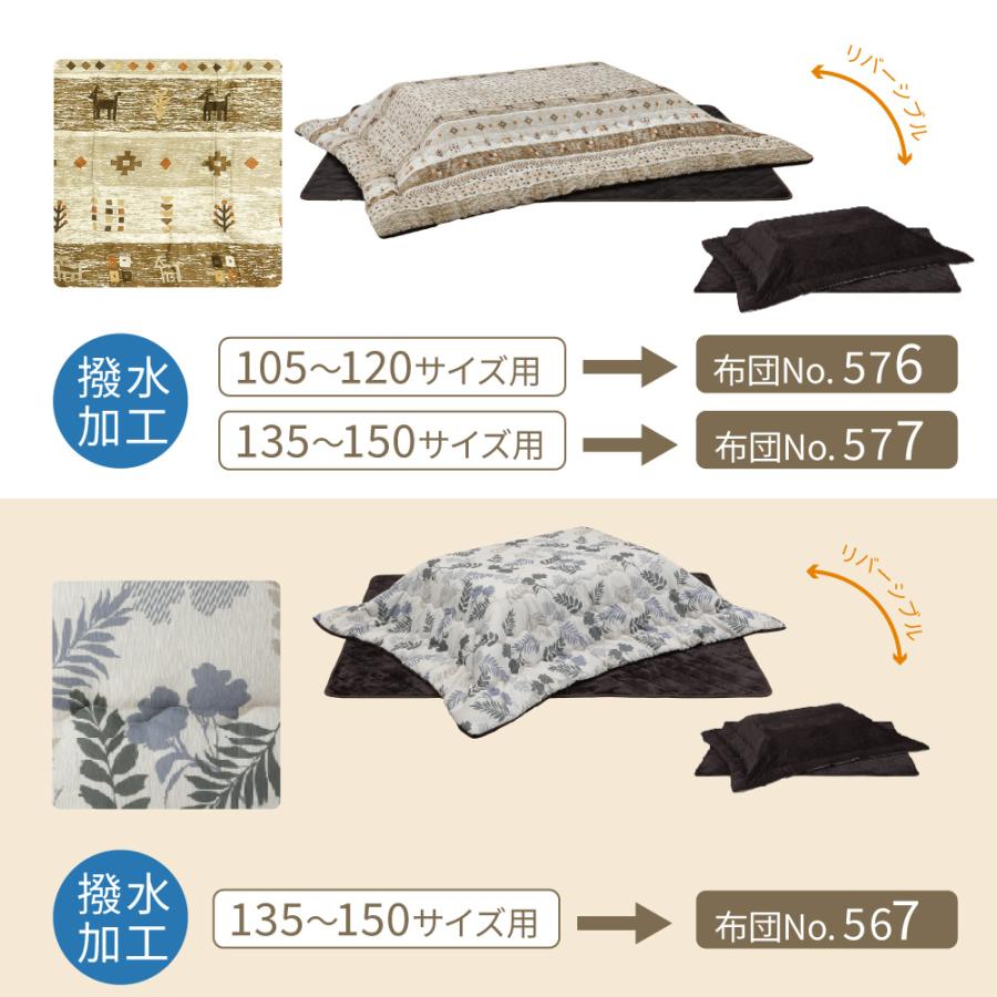 こたつ テーブル 長方形 120 80 ロータイプ タモ 突板 天然木 家具調