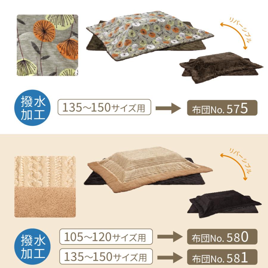 こたつ テーブル 長方形 150 90 ロータイプ タモ 突板 天然木 家具調