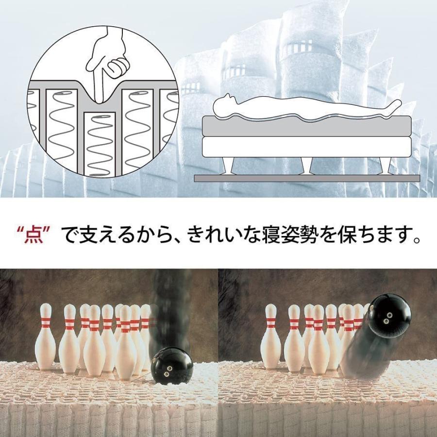 開梱設置付き シモンズ AA21122 7.5インチ クイーン マットレス e-ion CRYSTAL エグゼクティブ 硬さ ハード eイオンクリスタル マイナスイオン 日本製 Simmons_6