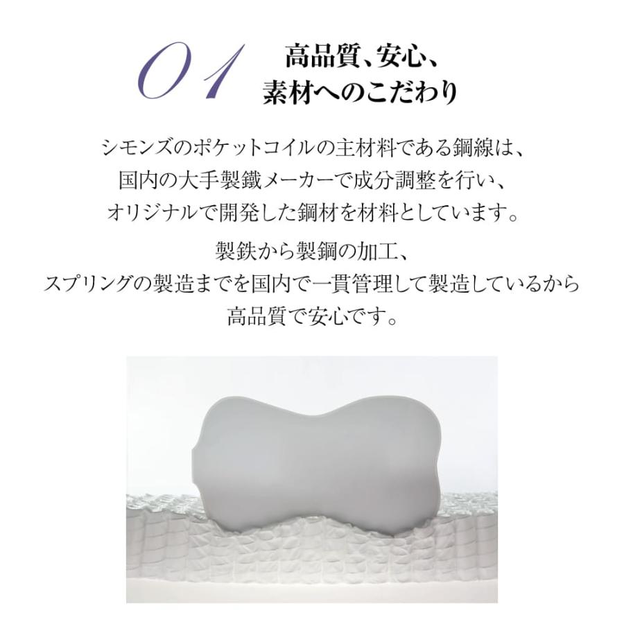 シモンズ　エグゼクティブ　クイーン　ダブルクッション　セット SIMMONS（シモンズ） 開梱設置付き ダブルクッションセット クイーン2