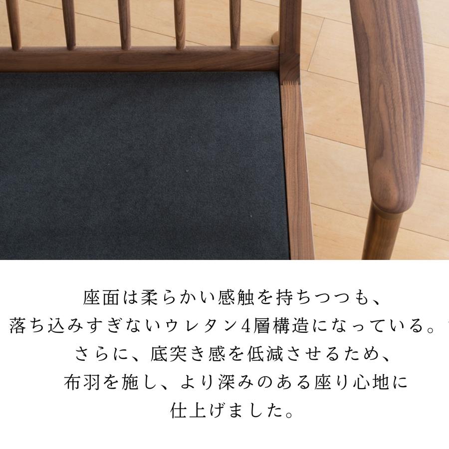 開梱設置＋特典付 飛騨産業 HIDA ソファ セオト SEOTO KD13SOB 3人掛け 木製 背もたれ付 肘付き 布張り 革張り ビーチ 10年保証 正規品 日本製 国産 3Pソファ_2