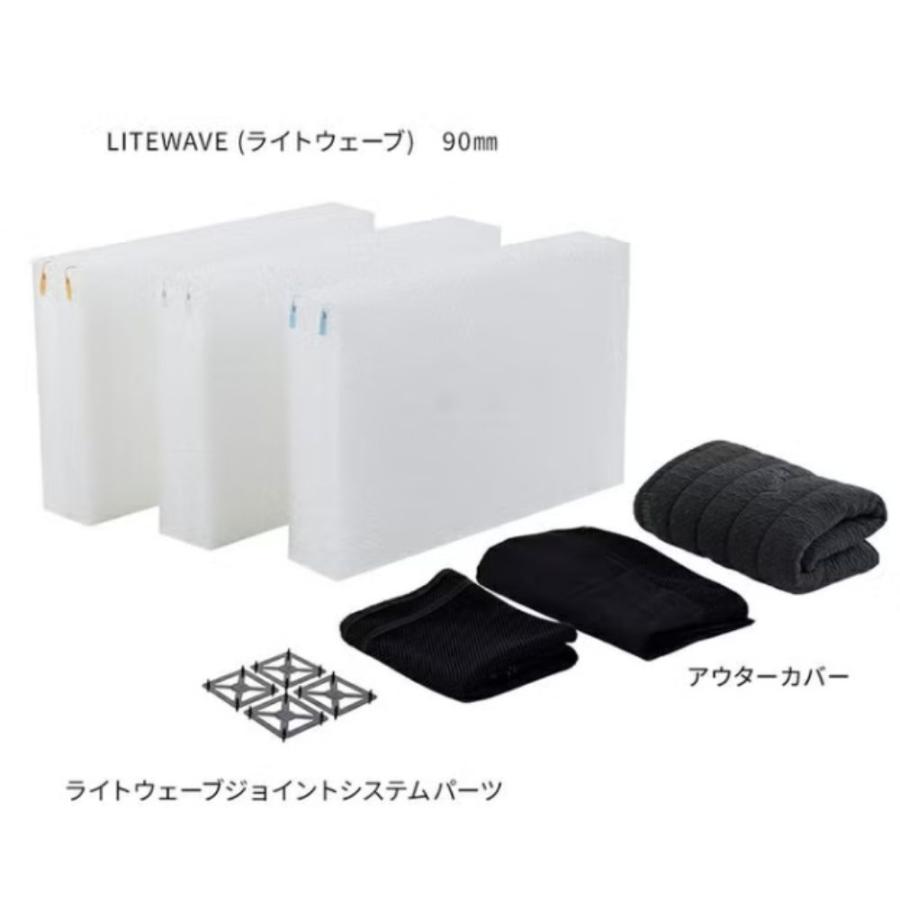 選べる特典付a 洗える マットレス 20 リテリー アスリートマックス シングル セミダブル ダブル クイーン 日本製 大川家具 高反発 かため やわらか 腰痛 軽量の画像