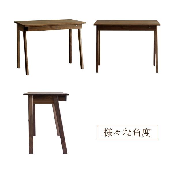 杉工場 学習デスク クッカ ウォールナット材 幅100cm 日本製 子供机 平