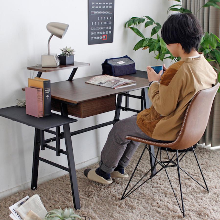 パソコンデスク PCデスク Day デイ デスク 引出し付 棚付き 収納付き