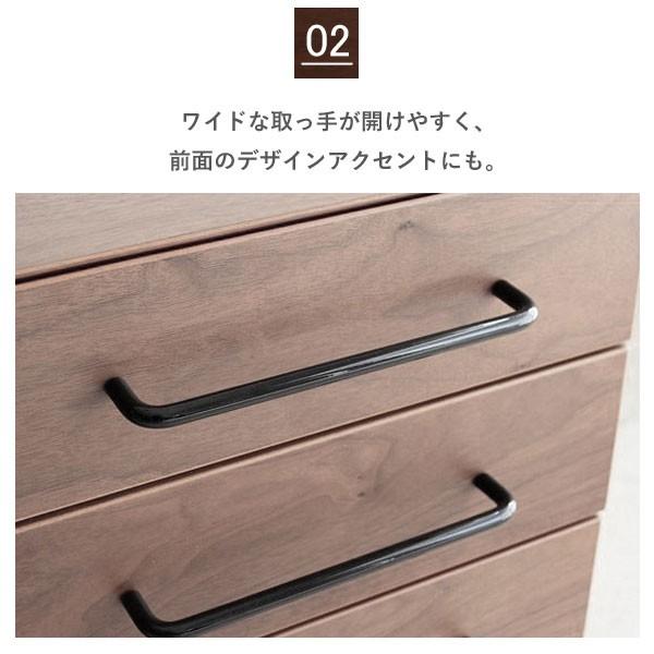 ワゴン デスクワゴン 袖机 引出し 3段 サイドチェスト キャスター付き