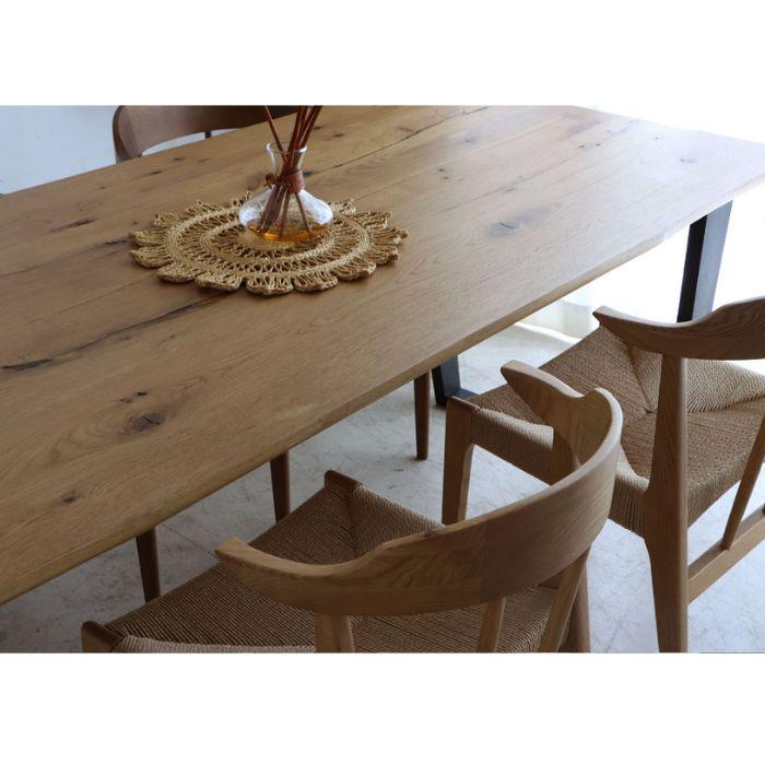 東馬 ダイニングテーブル 幅180cm ノト 一枚板風 6人用 6人掛け ワイド