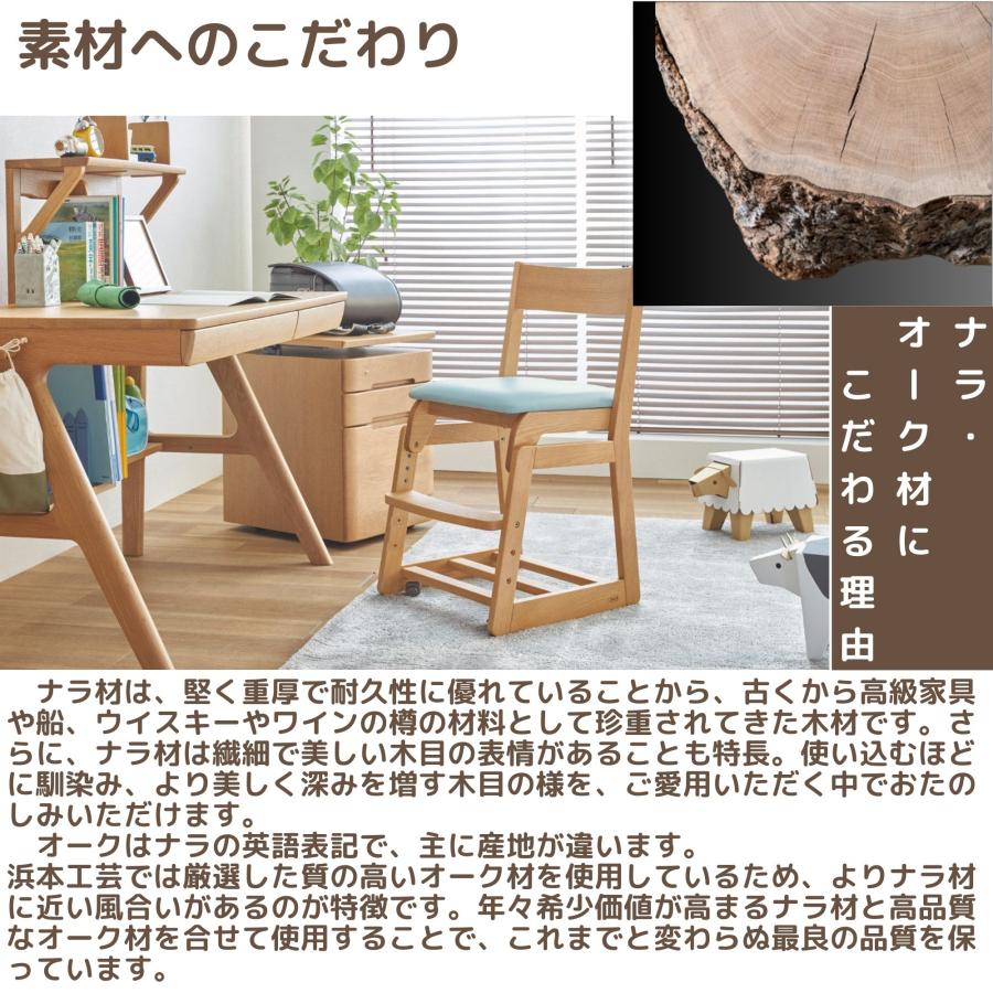 浜本工芸 デスクチェア DSC-5300 座面4段階調節 学習椅子 子供