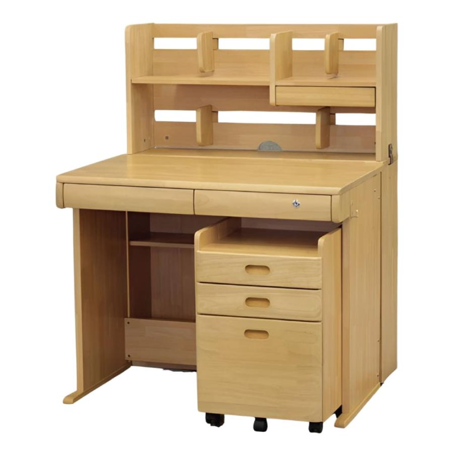 学習デスク MWD-550 3Dデスク 学習机 組み替え自由 天然木 UV塗装