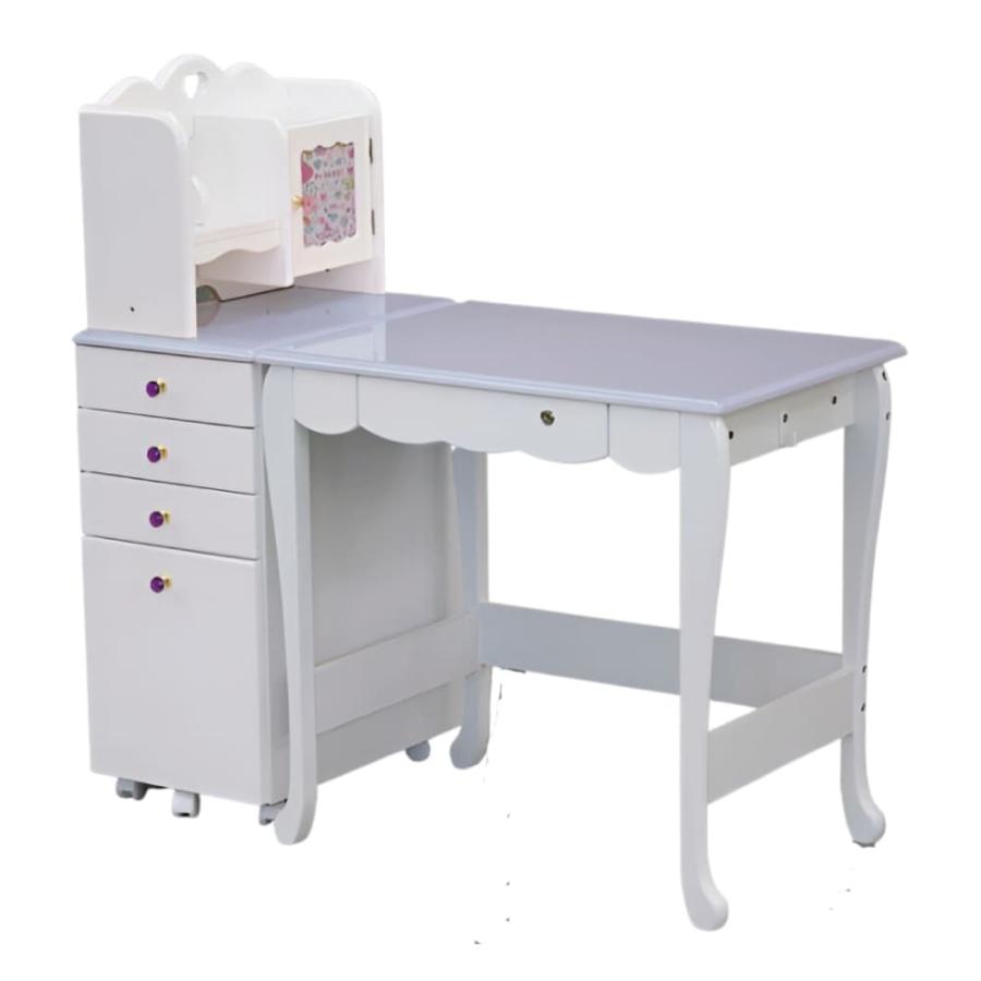 大商産業 学習デスク SPR-550 コンパクトデスク 段ワゴン 天板