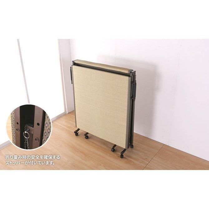 折りたたみベッド 畳ベッド シングル タタミ キャスター付き 折り畳み