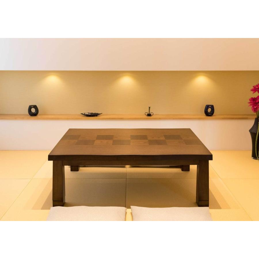 協立工芸 こたつ テーブル 伊月 幅120cm 長方形 継脚式 家具調 コタツ