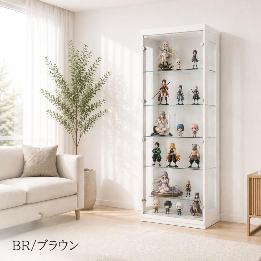 コレクションケース ロング コレクションボード 飾り棚 ガラス 背面